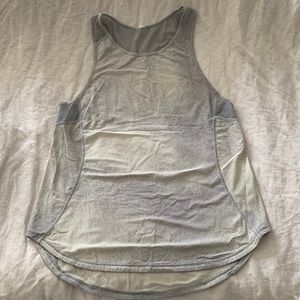 Lululemon Grey + Yellow Speckled workout tank